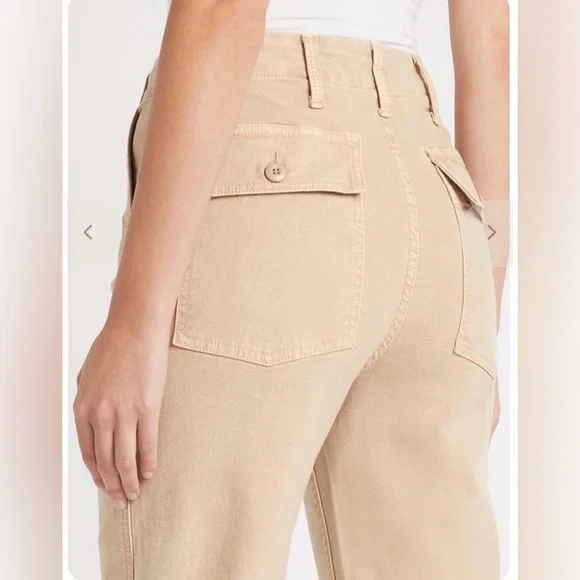 Mother Denim The Patch Pocket Private Ankle Jeans size 25 in Khaki Stretchy - Picture 3 of 12